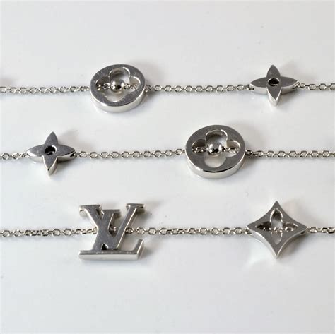 louis vuitton clear necklace|louis vuitton monogram necklace.